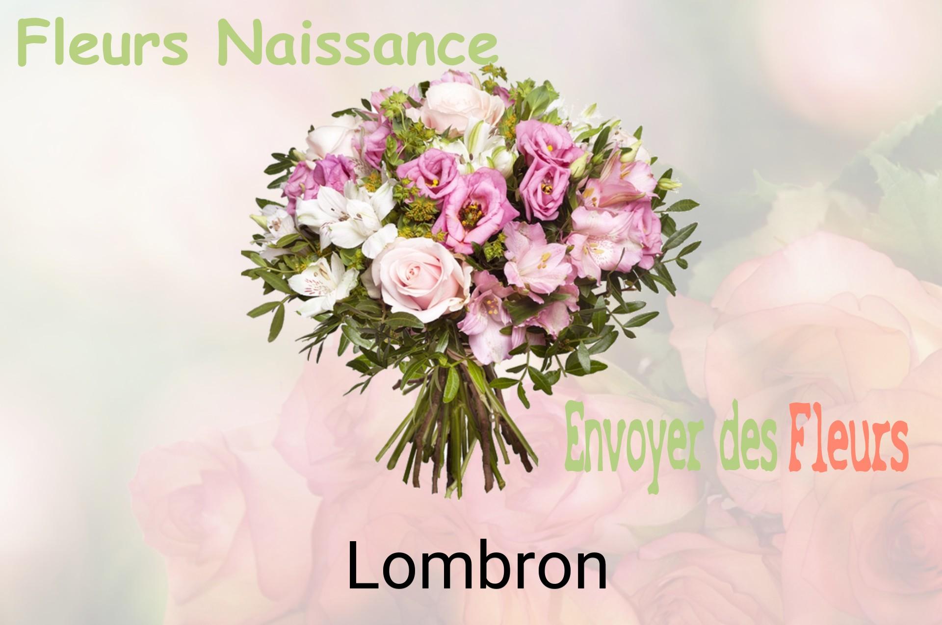 Bouquet de fleurs de naissance livré à Lombron